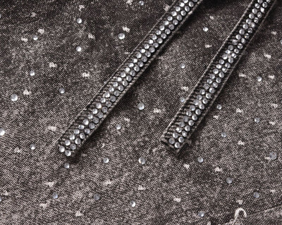 Jeans Holgados Estampado Diamante Efecto Vintage Apilados - Image 18