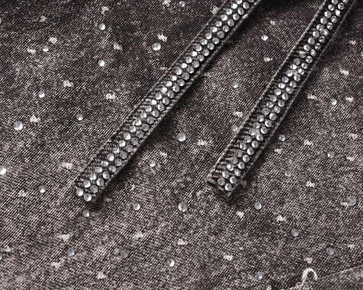 Jeans Holgados Estampado Diamante Efecto Vintage Apilados - Image 18