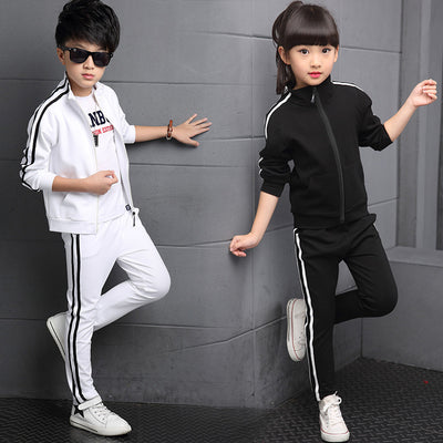Conjunto Deportivo Blanco para Hombre y Niña