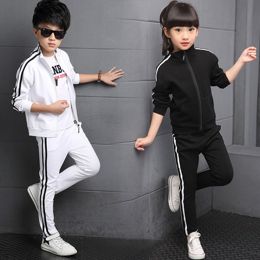 Conjunto Deportivo Blanco para Hombre y Niña