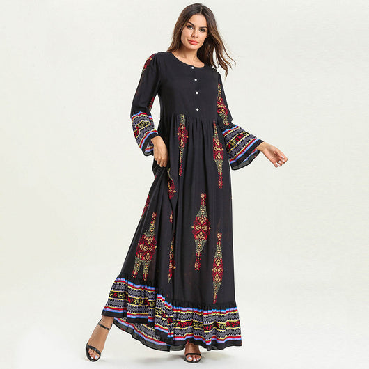 Vestido Casual Estampado para Lactancia