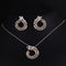 Classic Estilo High-end Necklace Earrings Set Olive Branch Bridal Jewelry Rose Dorado