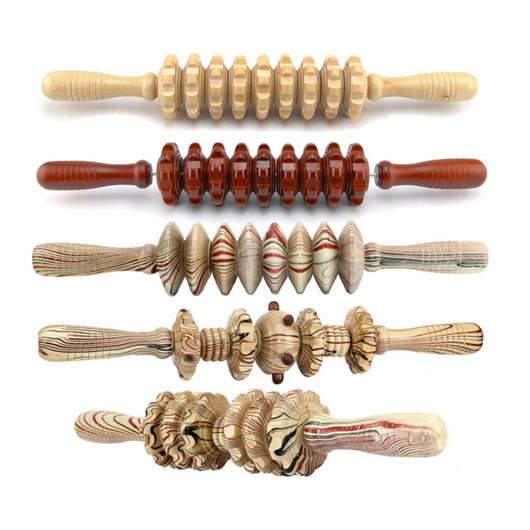Rodillo de Masaje en Madera - Herramienta de Recuperación Muscular