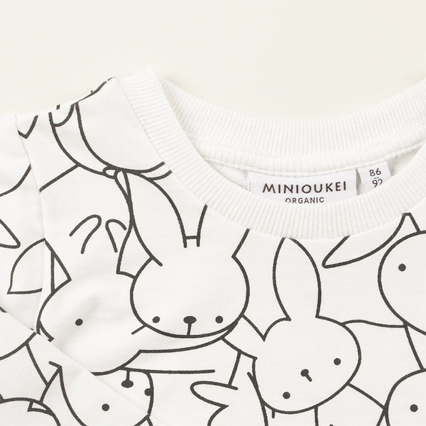 Playera de Algodón Infantil con Estampado de Conejo
