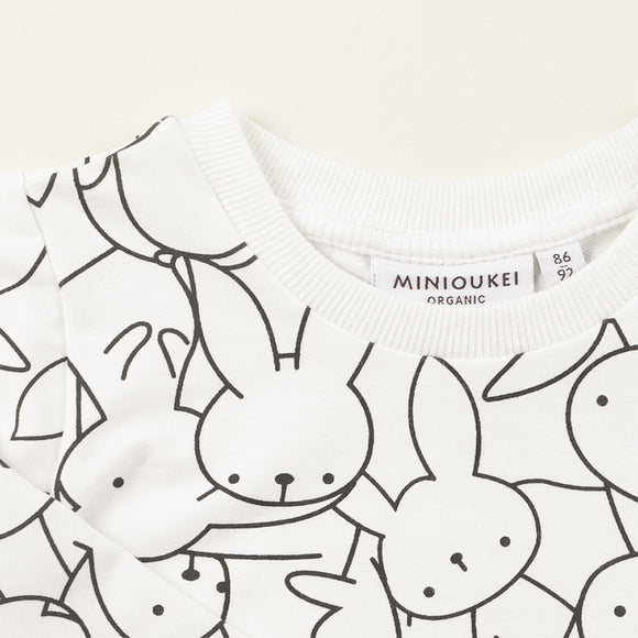 Playera de Algodón Infantil con Estampado de Conejo