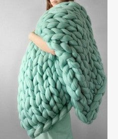 Manta de Lana Merino Tejida a Mano - Súper Gruesa y Reguladora de Temperatura - Image 10