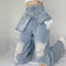 Jeans Crossover Talle Alto Suelto Estilo Street Hot Girl