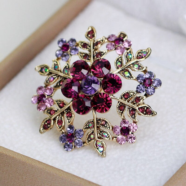 Broche Copo de Nieve Elegante