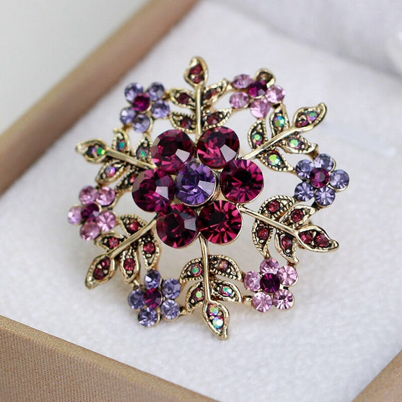 Broche Copo de Nieve Elegante