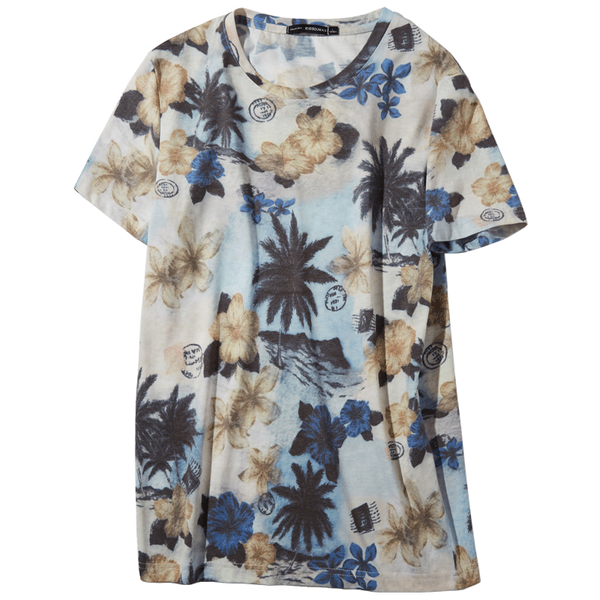 Playera Clásica de Manga Corta Cuello Redondo para Hombre