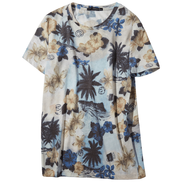 Playera Clásica de Manga Corta Cuello Redondo para Hombre
