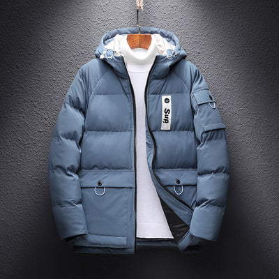 Chaqueta Acolchada Casual con Capucha para Hombre - Image 12