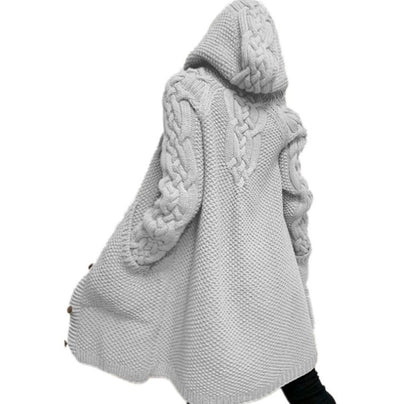 Chaqueta de Punto Ajustada Monoabotonada Manga Larga Estilo Urbano - Image 10