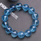 Women's Natural Ice Aquamarine Bracelet Crystal Bracelet Azul 7mm