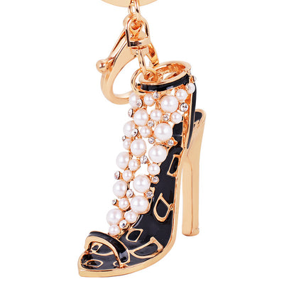 Llavero de Tacón Alto con Perla - Accesorio Elegante para Auto - Image 10