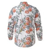 Camisa Manga Larga Estampado Floral Ajustada - Image 5