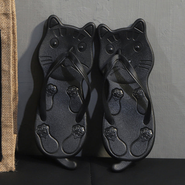 Sandalias Planas de Playa con Diseño Cartoon - Chanclas Cómodas para Verano
