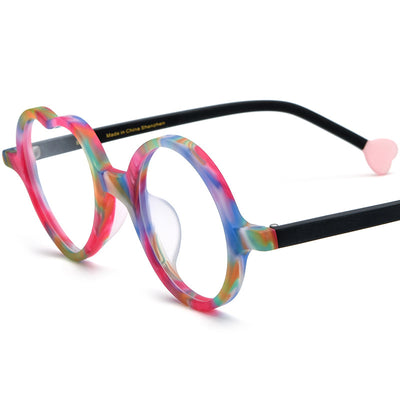 Gafas de Corazón Multicolor con Lentes Esmeriladas para Mujer - Image 9