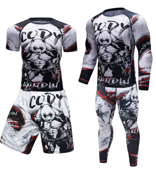 Camiseta Compresión MMA Rashguard 3D para Hombre - Fitness y Crossfit