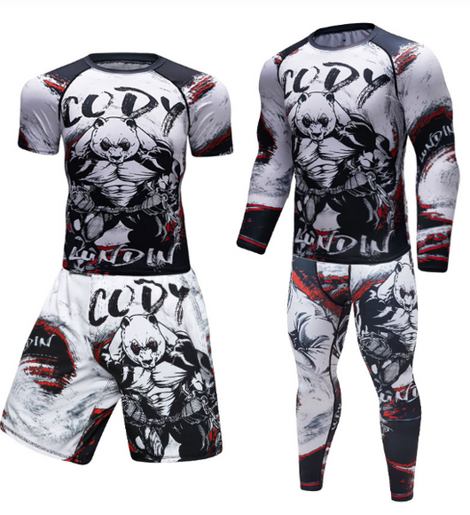 Camiseta Compresión MMA Rashguard 3D para Hombre - Fitness y Crossfit
