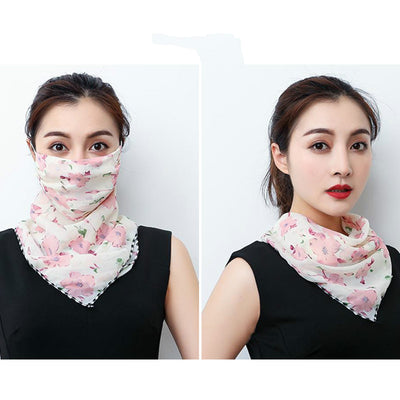 Pañuelo Triangular Delgado para Afinar el Rostro con Sujeción en Orejas - Image 15