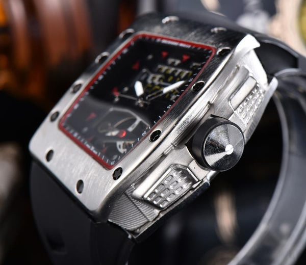 Reloj de Pulsera Cuarzo Diseño Calavera con Correa de Silicona