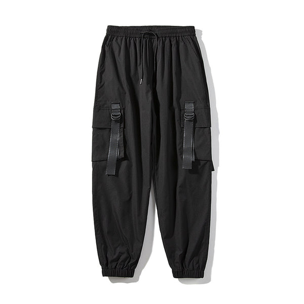 Pantalones Overol Hombre Otoño con Bolsillos Laterales y Cintas