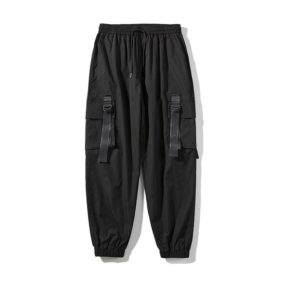 Pantalones Overol Hombre Otoño con Bolsillos Laterales y Cintas