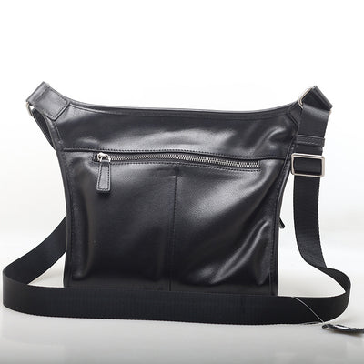 Bolso Bandolera Retro de Cuero Suave con Asa Ancha y Hombro Único - Image 9