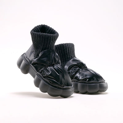 Pantuflas de Tacón Grueso en Algodón Premium para Exterior - Image 4