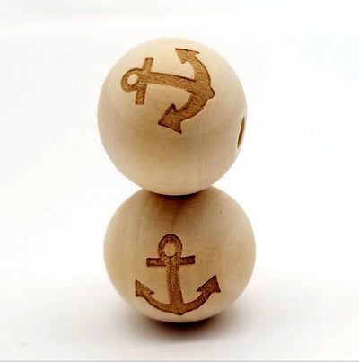 Cuentas de Madera Grabadas a Láser para Joyería DIY - Image 3