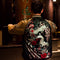 Sakura Crane Embroidered Velvet Jacket for Couples