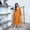 Vestido Maxi Elegante con Encaje Bordado y Malla Transpirable