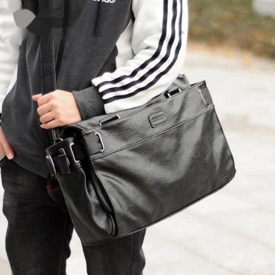 Bolso de Cuero para Hombre - Maletín Casual de Gran Capacidad para Viajes - Image 3