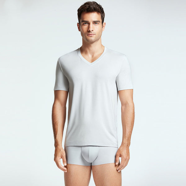 Polera Modal Cuello V Delgada para Hombre