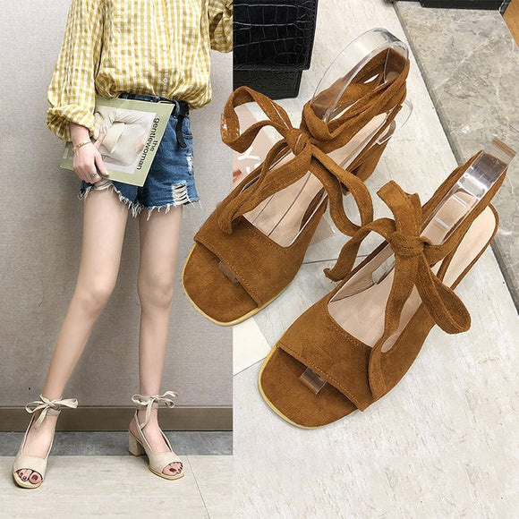 Sandalias con Cordones Ajustables