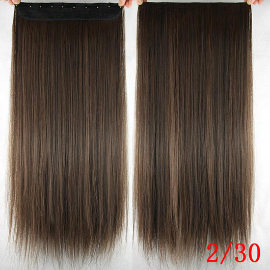 Peluca de un clip con cinco extensiones de cabello sintético - Image 12