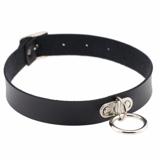 Collar PU Cuero Estilo Gótico Oscuro