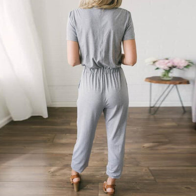 Jumpsuit Mujer Escote en V Cruzado - Image 3