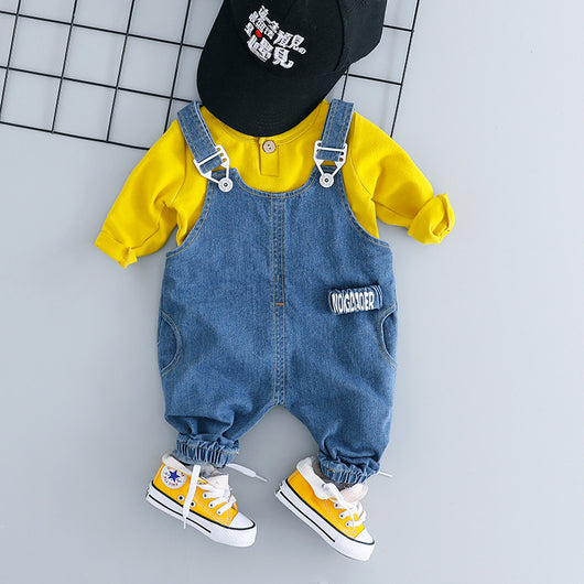 Conjunto de Tirantes Denim para Bebé - Image 13