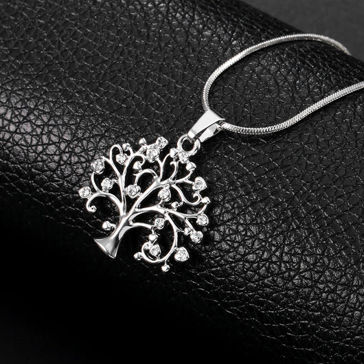 Collar Árbol de la Vida con Circonita - Cadenas Multicapa Largas para Mujer - Image 11