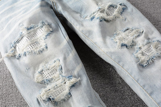 Jeans Skinny Ajustados con Algodón Elástico y Efecto Desgastado - Image 17