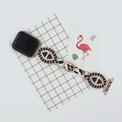 Correa de Reloj de Crin de Caballo Estampado Leopardo Multicolor - Image 4
