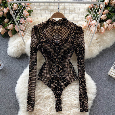 Camiseta Mesh Manga Larga para Mujer - Ajuste Perfecto