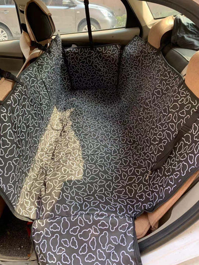 Tapete Protector para Mascotas en Auto - Diseño Impreso Doble Asiento Trasero - Image 20