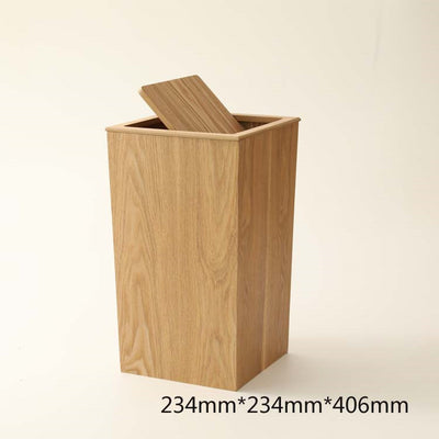 Basurero Automático con Tapa de Madera y Bolsa Interior - Image 13