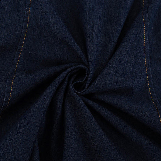 Vestido Camisero Denim con Mangas Farol y Cordones - Image 19