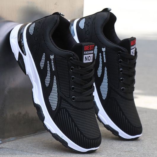 Zapatillas Deportivas Casuales para Hombre en Cuero - Diseño Cálido y Moderno - Image 3