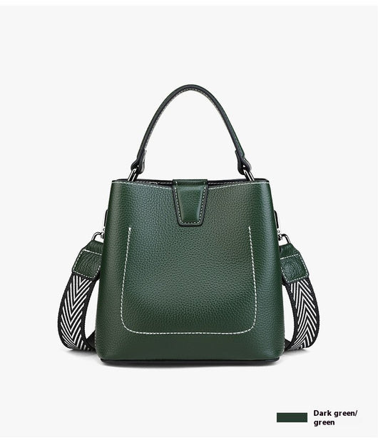 Bolso Bucket Crossbody de Moda para Mujer con Correa Ancha - Image 8