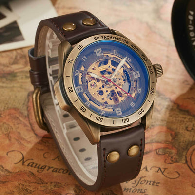 Reloj Mecánico Automático para Hombre con Diseño Calado - Image 8